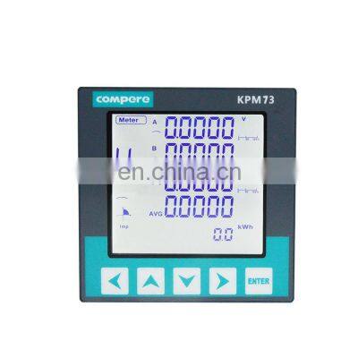 3 phase rs485 modbus digital LCD display energy electric power meter lcd display