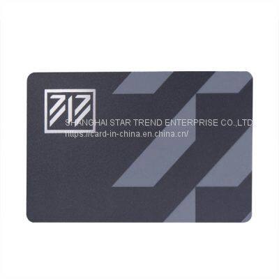 Plastic Loyalty Card with Highlighted Logo Made by Hot Stamp Gold or Silver Foil