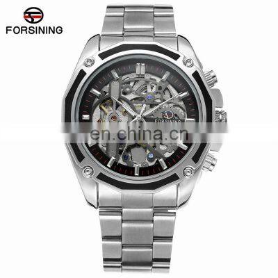 Forsining 1030 China Supplier Automatic Mechanical Watches For Men Watch Band Stainless Steel photo-2