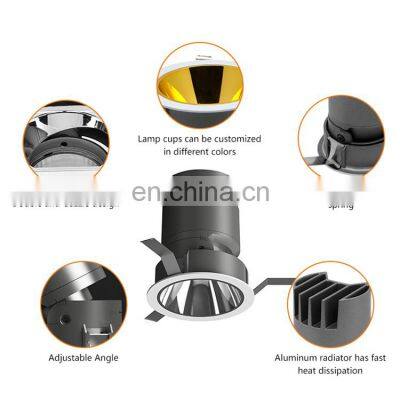ALLWAY New Product Three Color Temperature Adjustable Cct Cob 5w 7w 12w 20w Spot Light Led Spotlight photo-2
