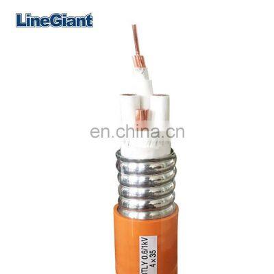 Type MC lite cable copper core metal clad armored bx cable armor power wire cable