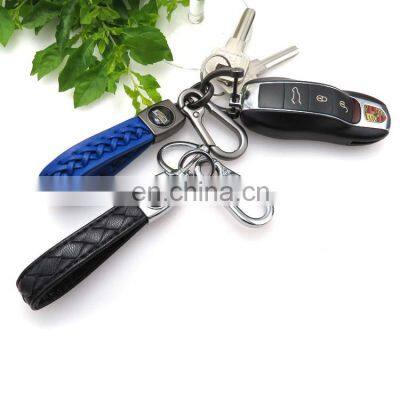 2021 Factory Wholesale Custom Logo Designer Genuine Leather Keychain for Cars