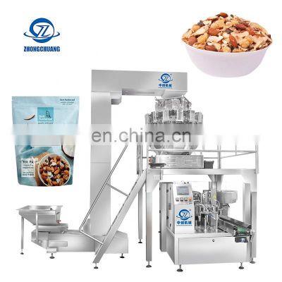 Protective Packaging Machinery Air Cushion Price Dried Fruit Grain Peanuts Pouch Doypack Packing Machine