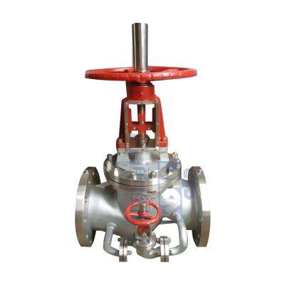 New Design Bypass Oxygen Stop Valve Stainless Steel Flange Stop Valve photo-3