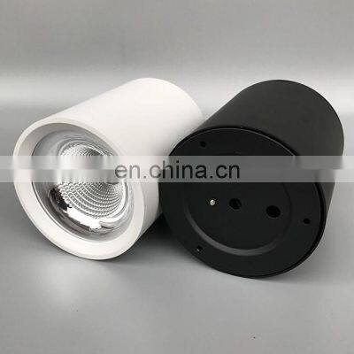Outdoor Cylinder Black Aluminium Ceiling Surface Led Mounted Downlight Housing photo-3
