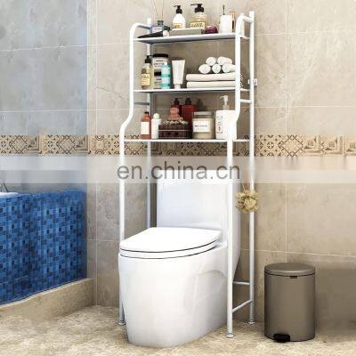 3-Tier Save Space Bathroom Organizer Stand Multi-Functional Stainless Steel Shelf Over The Toilet Storage Rack photo-2