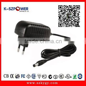 2015 K-83 YGY 12V1.2A power supply for set top box with CE UL FCC ROHS