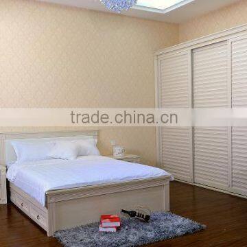 Latest Designs of Wooden Bed Hotel/home Bedroom Furniture Set photo-4