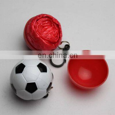 Cheap Adult Cute Plastic Transparent Raincoat in Ball With Keychain photo-3