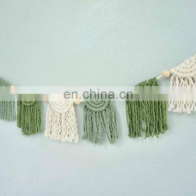New Arrival Macrame Garland, Colorful Macrame Bunting, Boho Banner Decor, Teen Room Decor Wholesale photo-5
