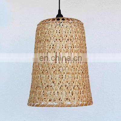 Unique Natural Bamboo Hanging Lampshade Pendant Light Boho Wholesale