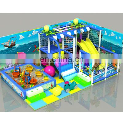 Amusement park custom theme plastic kids playground indoor toys equipment with slides