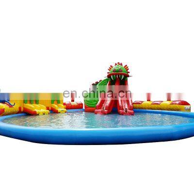 High Quality lake or sea beach water amusement park inflatable water park for adult