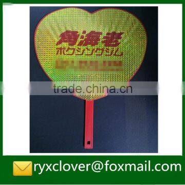 plastic handle fan, advertising fan with customized logo