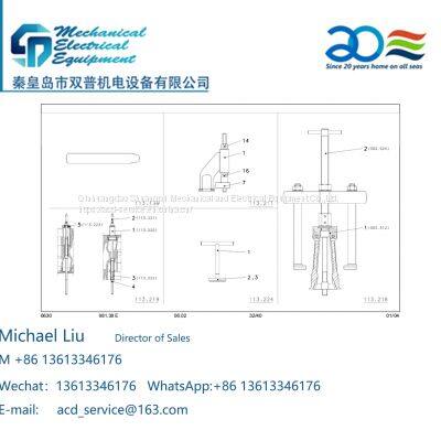 Tools for subassembly group 101 MAN32/40 MAN3240 MAN L32/40 MAN L3240 MAN V32/40 MAN V3240