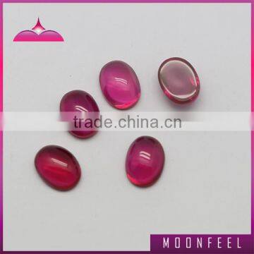 3# oval ruby corundum cabochon gemstone