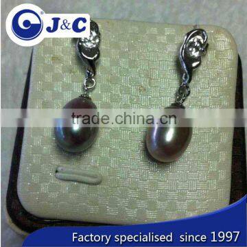 Fashion Real Nature White Pearl Earring,pearl Eardrop,black Ear Nail,black Ear Nail photo-4
