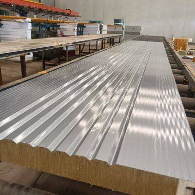 High Quality Low Price Wall pu Sealing Rockwool Sandwich Panel photo-2
