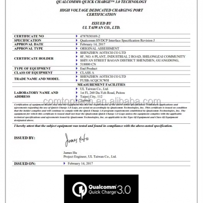 AOTECH Multi-function 2 in 1 Portable Dual USB Hub Charger With QC3.0 photo-5