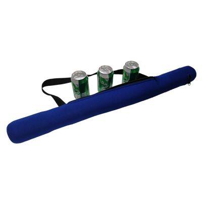 Custom Sling Shoulder Strap Solid Color Neoprene 6 Pack Cola Beer Can Cooler Tube photo-3