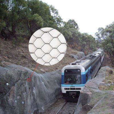 HR Steel Galvanized Wire and Cable Mesh Grid Woven Rockfall Netting for Marine Structures Pipeline Protection China Supplier