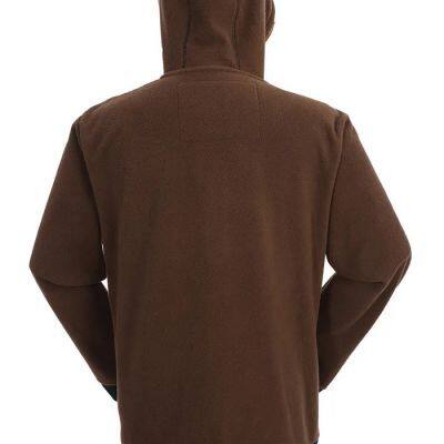 High Quality Warm Outdoor Running Custom Logo Warm Blank Plain Windbreaker Zipper Waterproof Polar Men Winter Polar Fleece Jacket photo-2