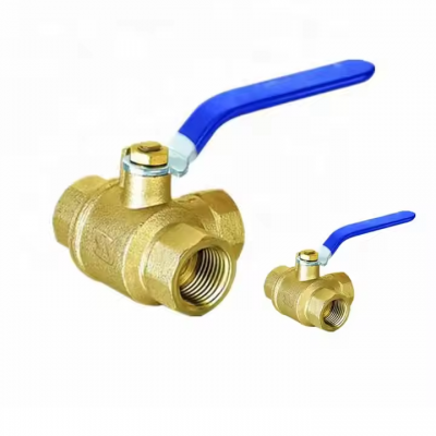 Brass Three Way Threaded Ball Valve NPT OEM Customizable High Pressure Water Pipe 3 Piece Brass Copper Ball Valve WOG photo-3