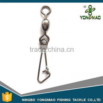 Crane swivel with interlock snap fishing tackle