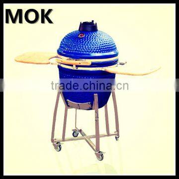 Portable ceramic kamado charcoal bbq chicken griller