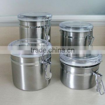 5" Stainless Steel Canister Set