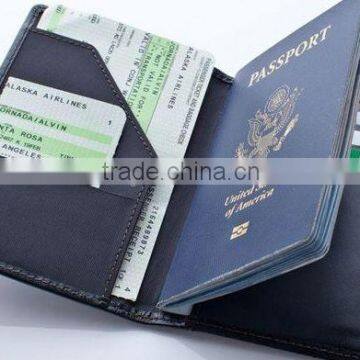 Hot new products for 2015 Nice Design Brown Leather Travel Passport Holder China Supplier