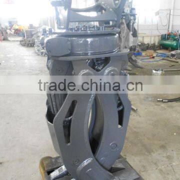 Hydraulic rotating log grapple for 40 tons of excavator for sale