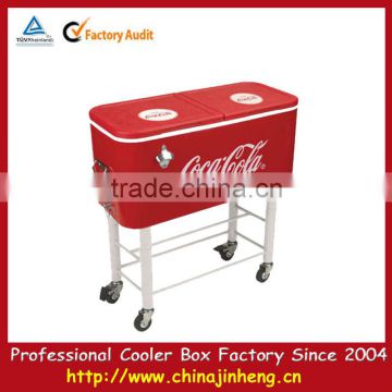 Patio metal beverage metal coke cooler