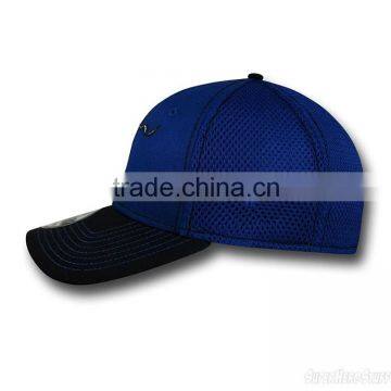 2016 High Quality Sample Free Custom Royal Blue Blank Cotton Joint Trucker Cap photo-3