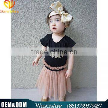 2016 Ins Hot Sale Baby Girl Summer Children Clothing Swan Tutu Dress Mesh Tulle Dress