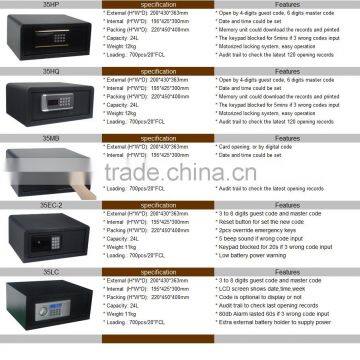 Electronic Digital Safe Cabinet With Drawer Open by Code