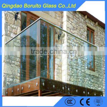 Clear tempered laminated glass for balcony