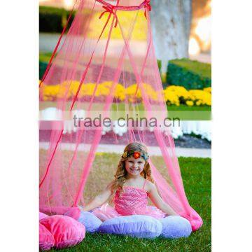 Round Girls Hanging Bed Canopy Folding Portable Iron Window Outdoor Baby Mosquito Net