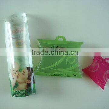 Packing pillow box with custom design and printing