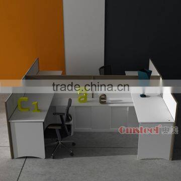 Aluminum Partition System With Storage Cabinet