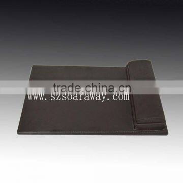 Pu dek mat with pen holder ,good quality pvc desk mats for office,Wholesale Leather Desk Writing Pad Mat for Conference Room