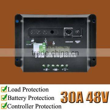 30A PWM solar energy controller, for 1500W off grid system, 48V, KTF4830