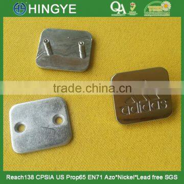 Wholesale Zinc Alloy Square Shaped Metal Brand Logo Label for Garments 15336 photo-4