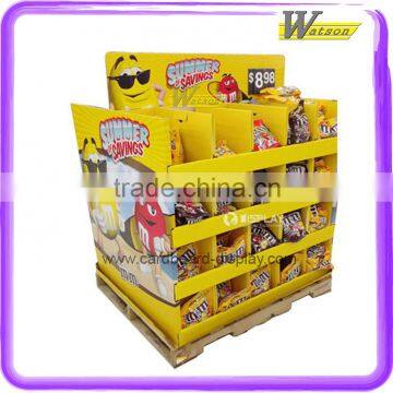 store and supermarket multifunctional cardboard display stand for candy