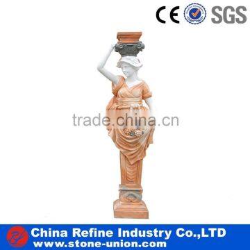 White Marble Sculpture & Statue Western Sexy Woman Statues