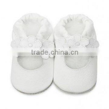 SOFT LEATHER BABY SHOES GENUINE LEATHER WHITE