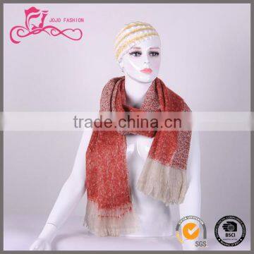 Bright color fashion high quality wholesale acrylic scarf new design