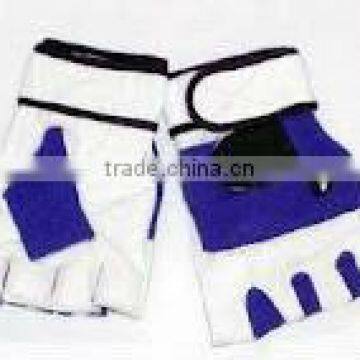 Leather weight lifting gloves WB-BBG2314