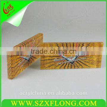 Desktop acrylic sign block ,cheap glass paperweight