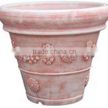 cheap wholesale chinese ceramic glazed flower pot painting designs